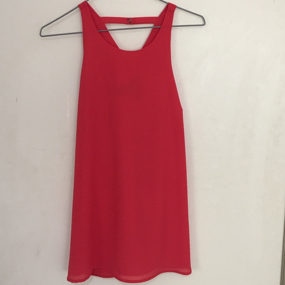 Sanctuary Red Dressy Tank Top Blouse